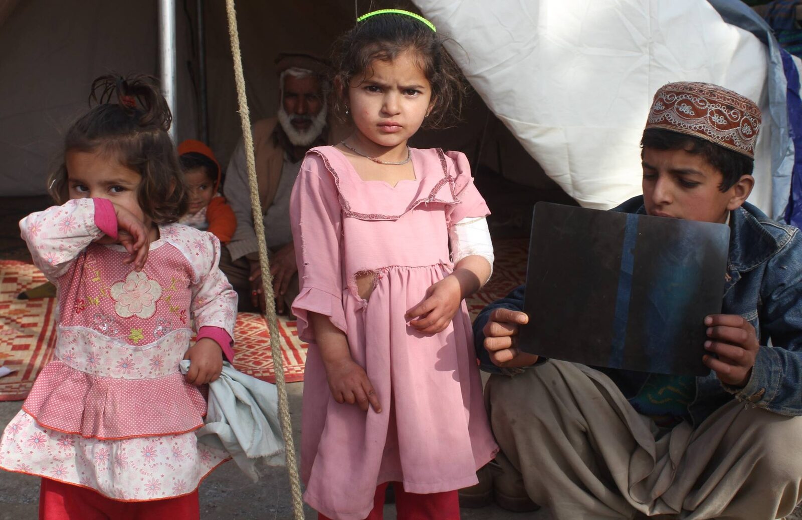 Karam Bagh clinic — children waiting or consultation